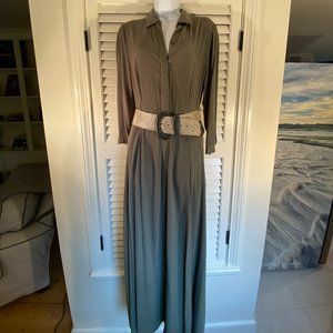 Soft Surroundings Maxi Dress in Sage Green, Size Tall/Small  NWT
